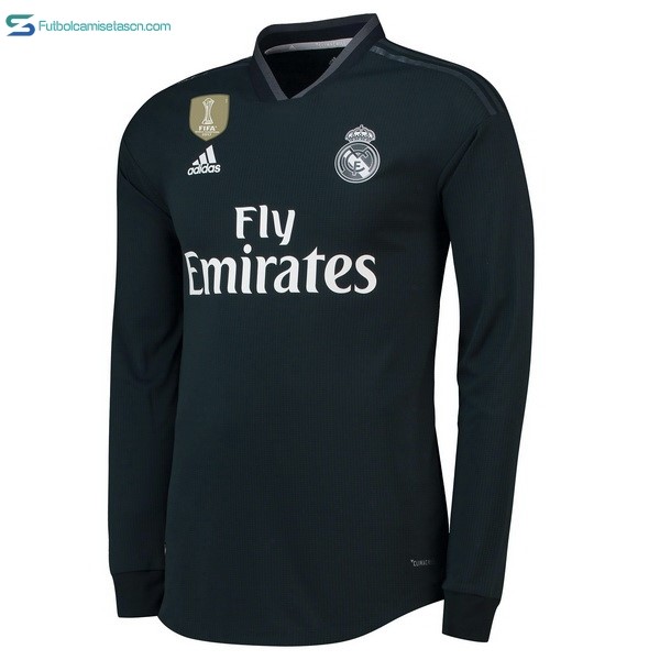 Camiseta Real Madrid 2ª ML 2018/19 Negro